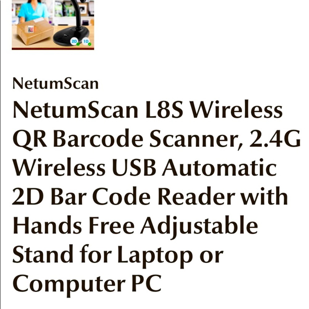 NetumScan 2D Barcode Scanner